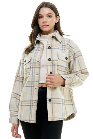 *Plaid Oversized Jacket