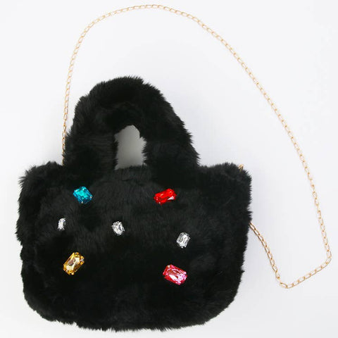 Sparkle Sisters | Fur Jewel Purse