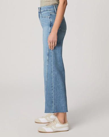 Paige | Anessa with Twisted Outseam Panel Raw Hem in Explorer