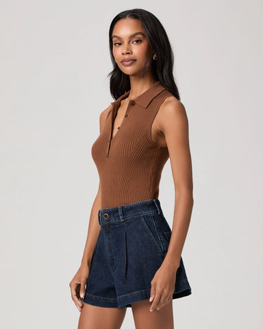 Paige | Vesta Top in Cognac