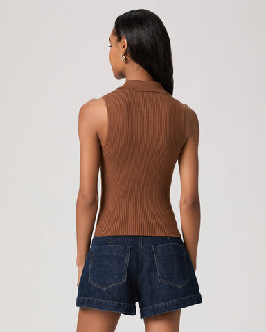 Paige | Vesta Top in Cognac