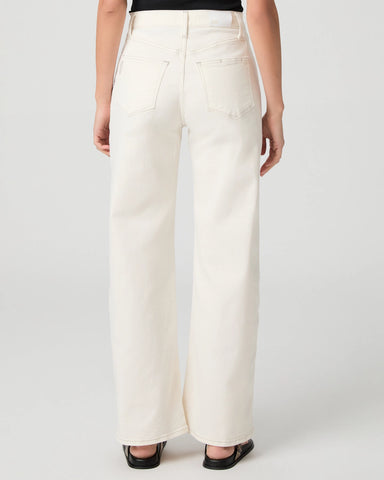 Paige | Arellia Skimmer with Outseam Panel in Cream Contrast