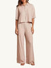 Barefoot Dreams | Washed Satin Jacquard Wide Leg Pant