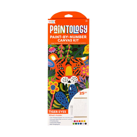 Paintology Paint By Number Canvas Kit in Tiger Eyes