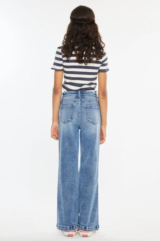 Kancan | Girls High Rise Wide Leg Flare