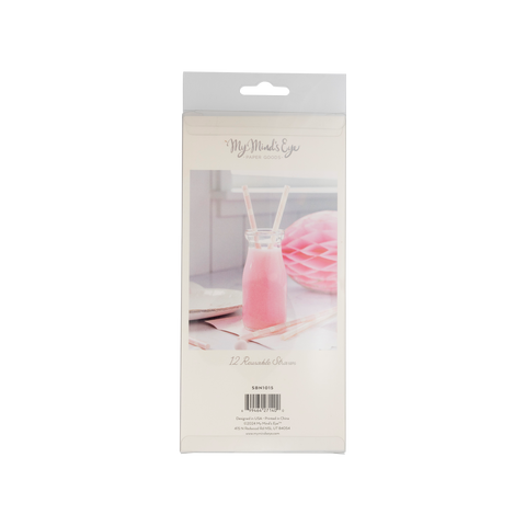 Reusable Bunny Design Drinking Straws