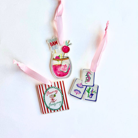 Mahjong Christmas Petite Ornament