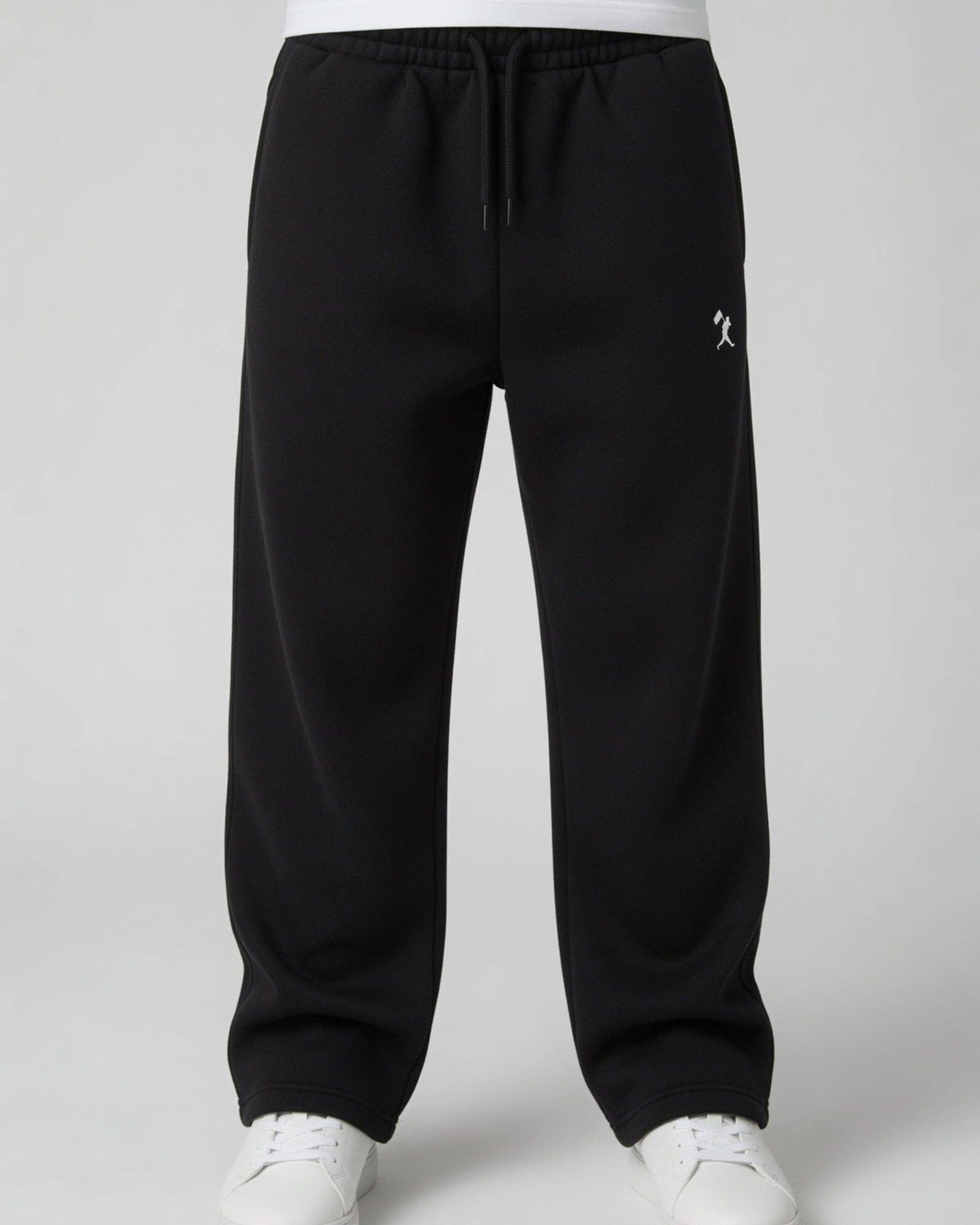 Youth Flag Man Straight Leg Sweatpants - Black