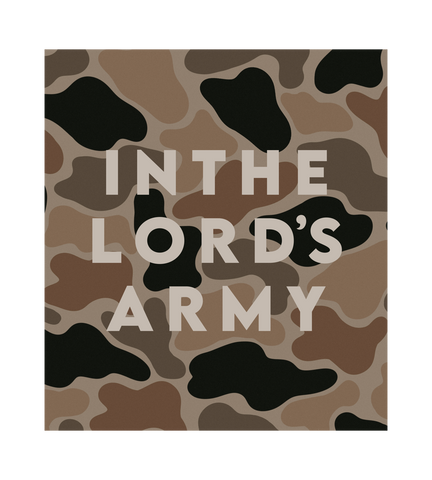 In the Lord's Army Tan Kids Hoodie