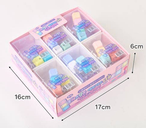 Pastel/Clear LED Tetris  Clicker Keyboard Keycap Keychain