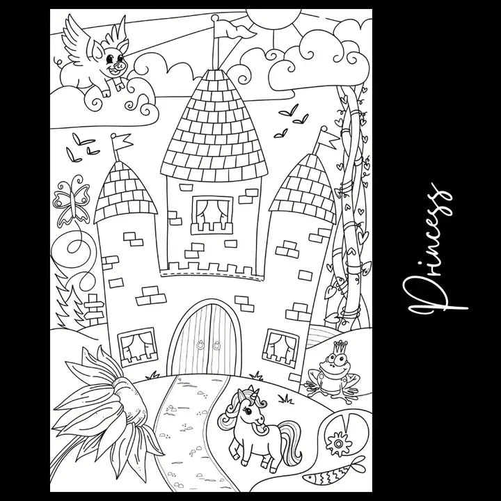 Ton of Hues | Princess Giant Coloring