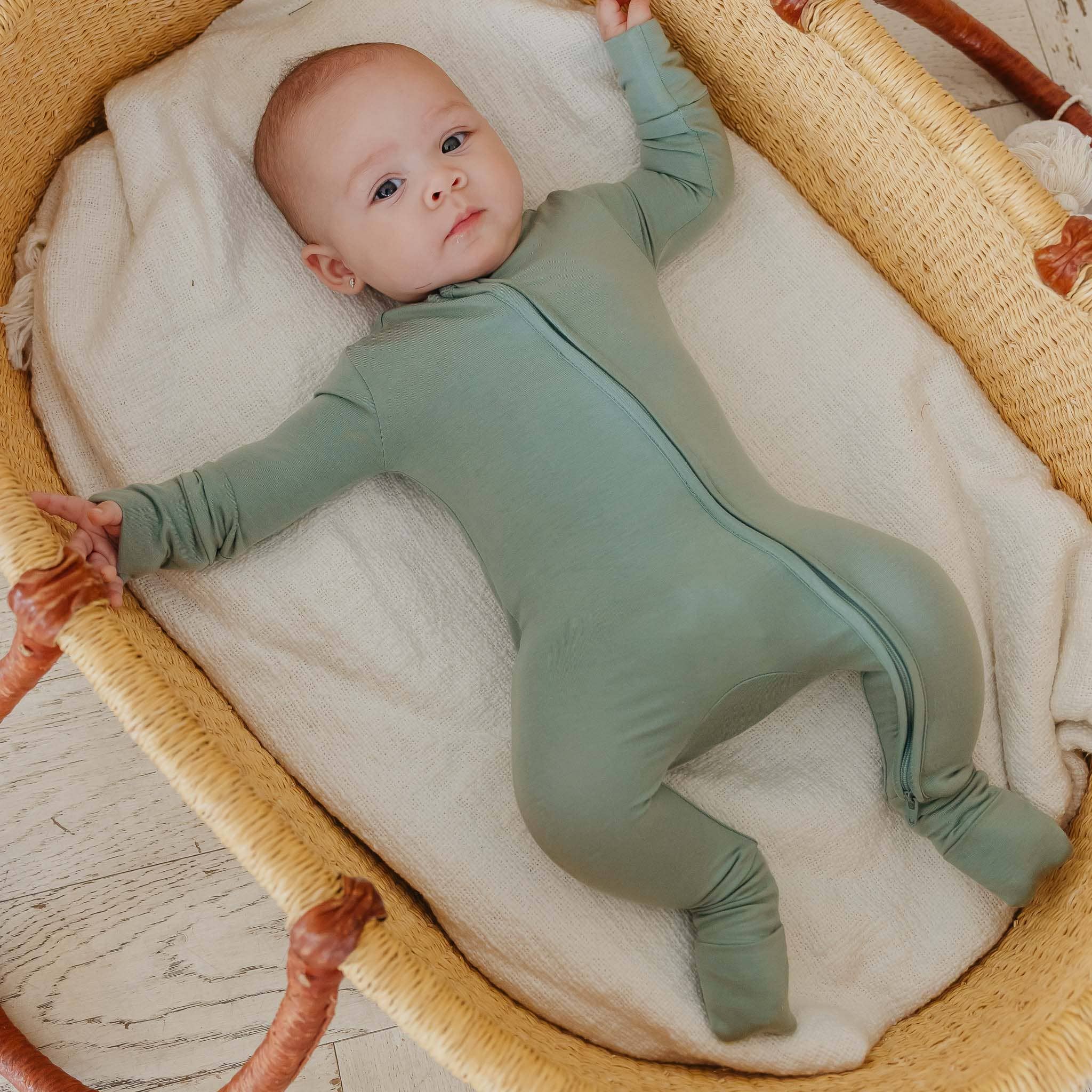 Convertible Zip-Up Footie Pajama - Briar