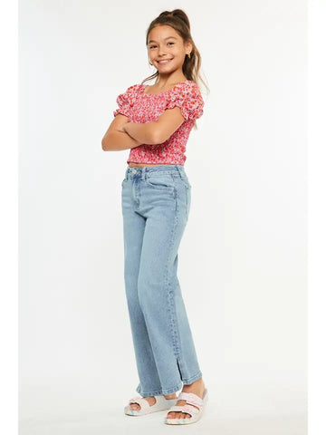 Kancan | Youth High Rise Light Wide Leg