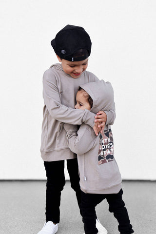 In the Lord's Army Tan Kids Hoodie