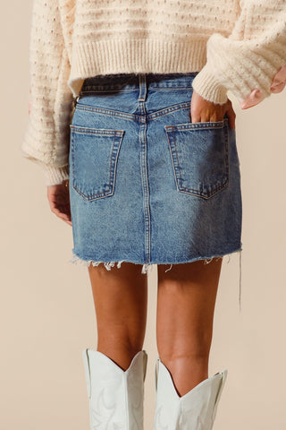 Denim Mini Skirt
