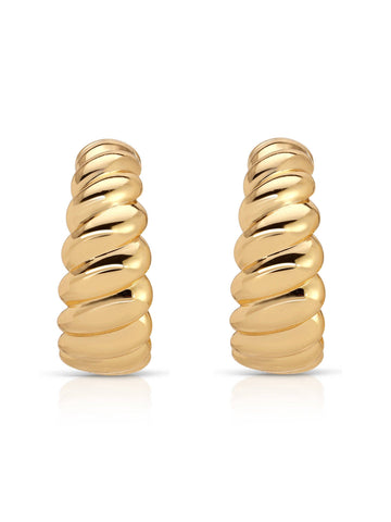 Modern Ribbed Hoops