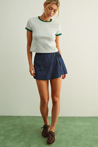 Stripe Ringer Top