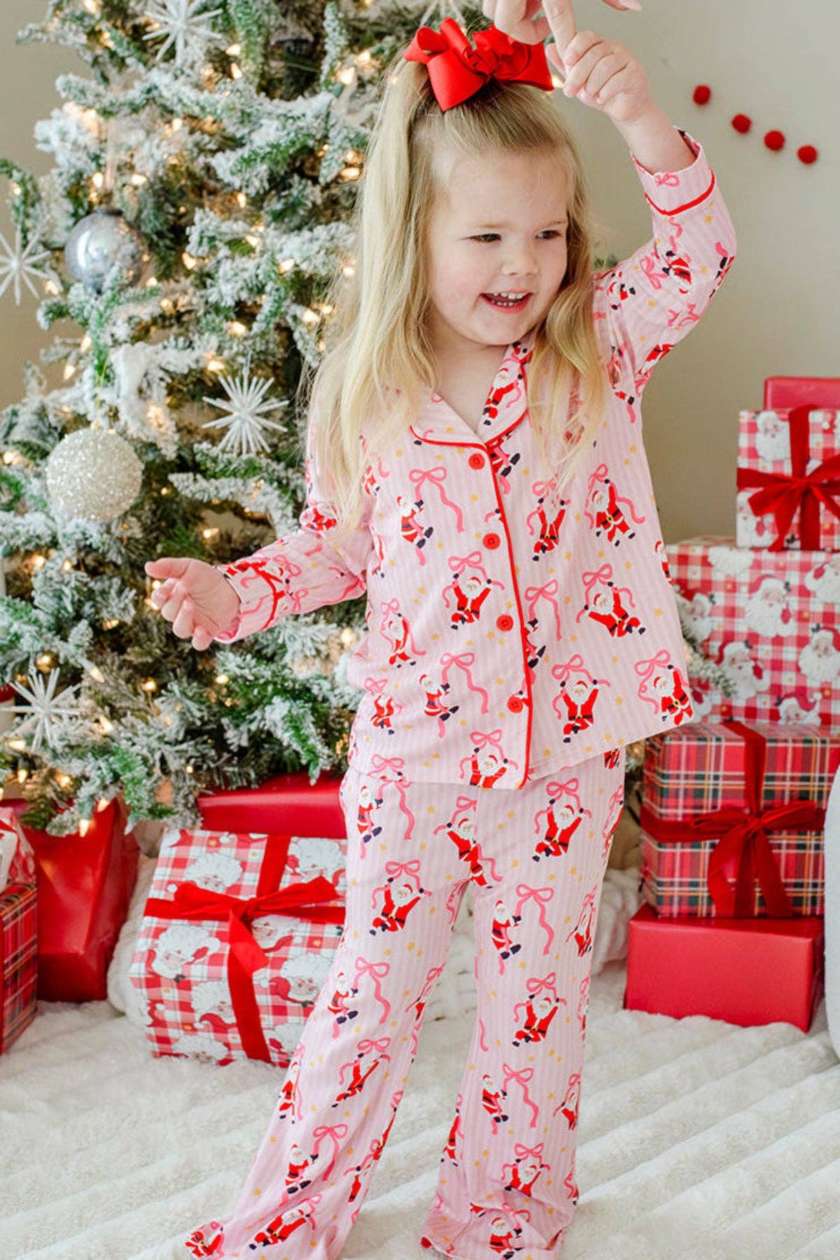 Girl's Two Piece Flare Lounge Set | Jolly Ribbons