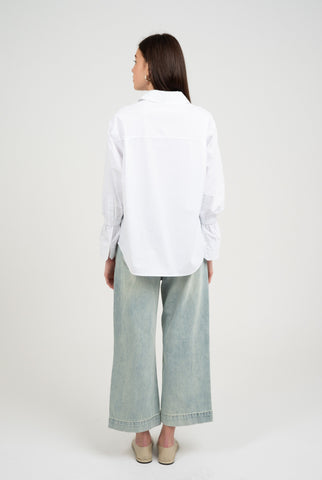 Elle Grey | High & Low Shirt W/ Elastic Sleeve