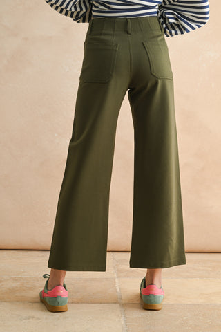 Ponte Fabric Crop Pants