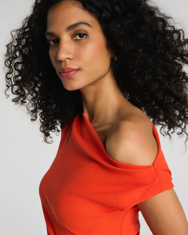 Spanx | Ribbed Knit Off- Shoulder Top