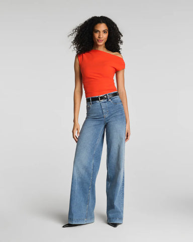 Spanx | Ribbed Knit Off- Shoulder Top