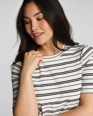 Spanx | Ribbed Knit Crewneck Tee