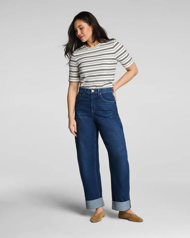 Spanx | Ribbed Knit Crewneck Tee