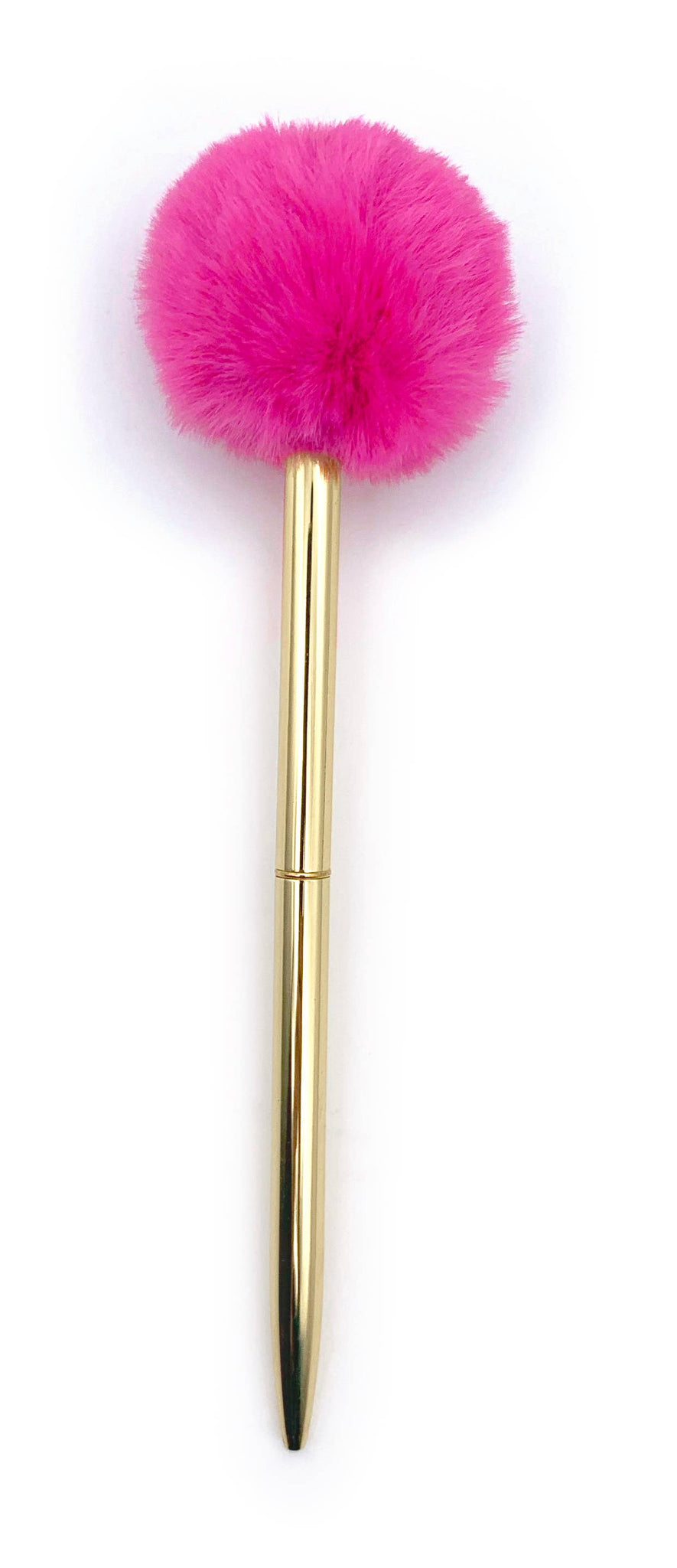 PLUSHEST POM POM PEN SET- HOT PINK