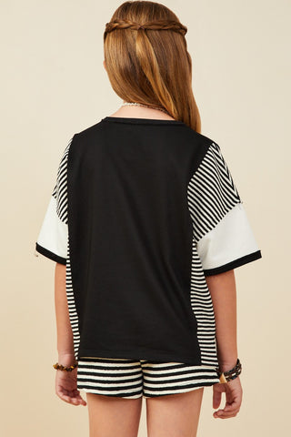 Hayden | Colorblock Stripe Insert Knit Set