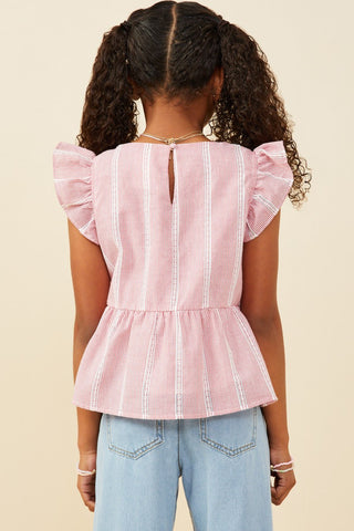Hayden | Bow Detailed Crochet Lace Ruffle Tank