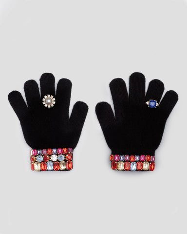 Ice Skating Jeweled Gloves