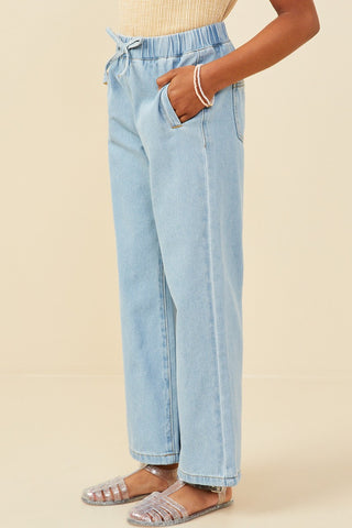 Hayden | Denim Wide Leg Girls Pant