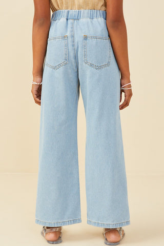 Hayden | Denim Wide Leg Girls Pant