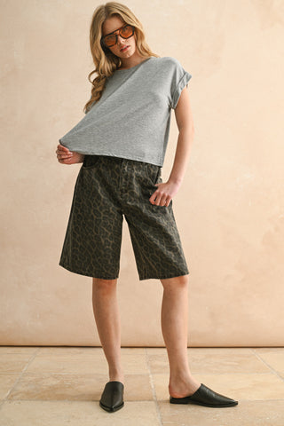 Short Sleeve Basic Tencel Top