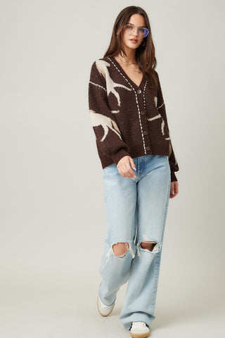 Brown Horse Cardigan