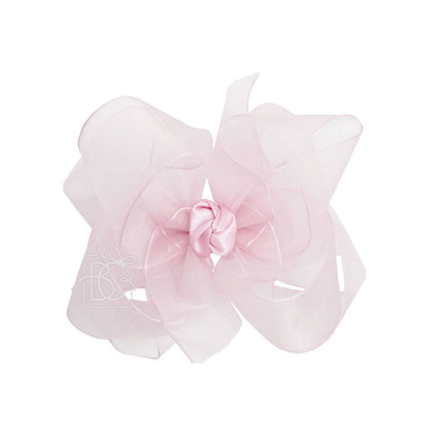 MULTI-LOOP ORGANZA BOW ON CLIP