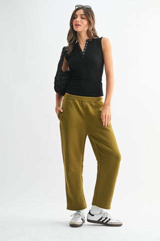 Essential Mirco Ribbed Henley Tank