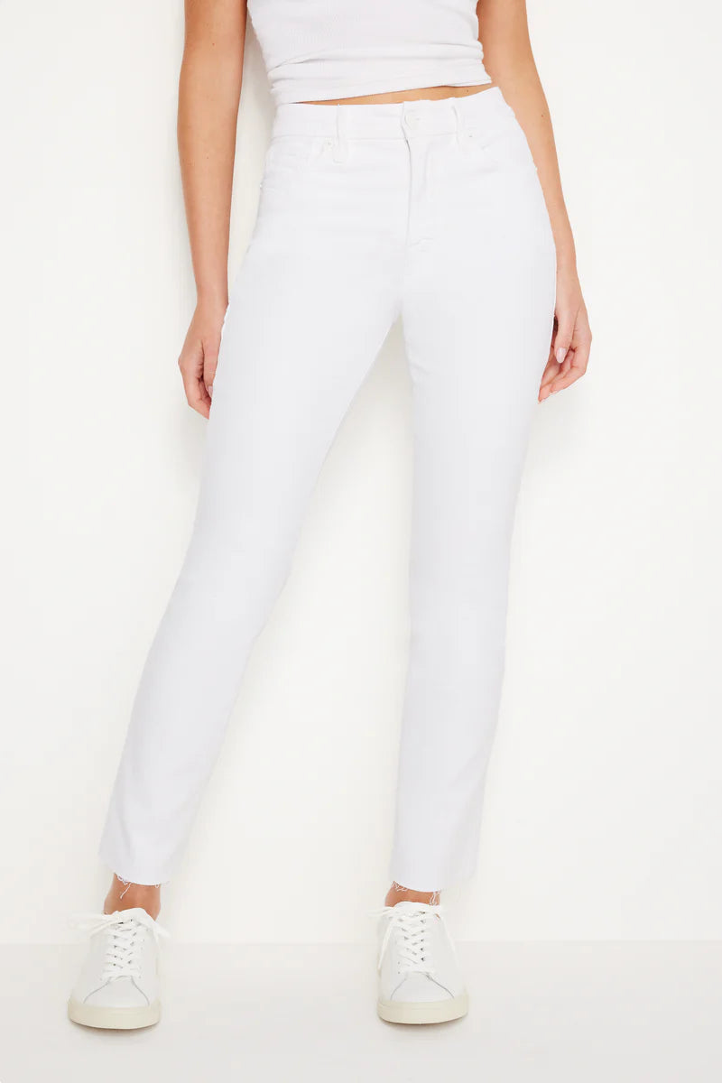 Good American | Good Legs Straight Jeans in White