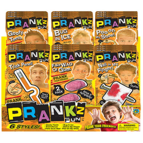 Prankz Toy Assorted Silly Pranks 36-Unit Display