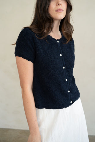 Elle Grey | Soft Form Textured Knit Cardigan