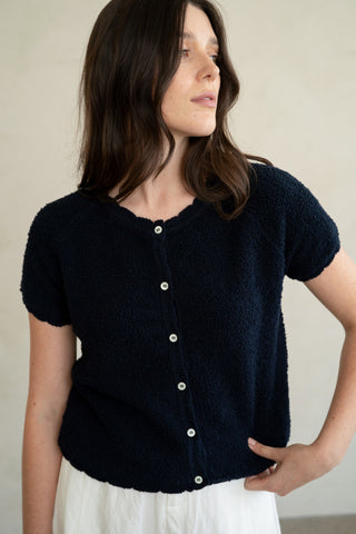 Elle Grey | Soft Form Textured Knit Cardigan