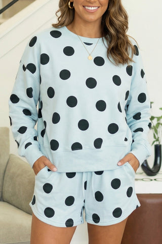 Polka Dot Pullover Set