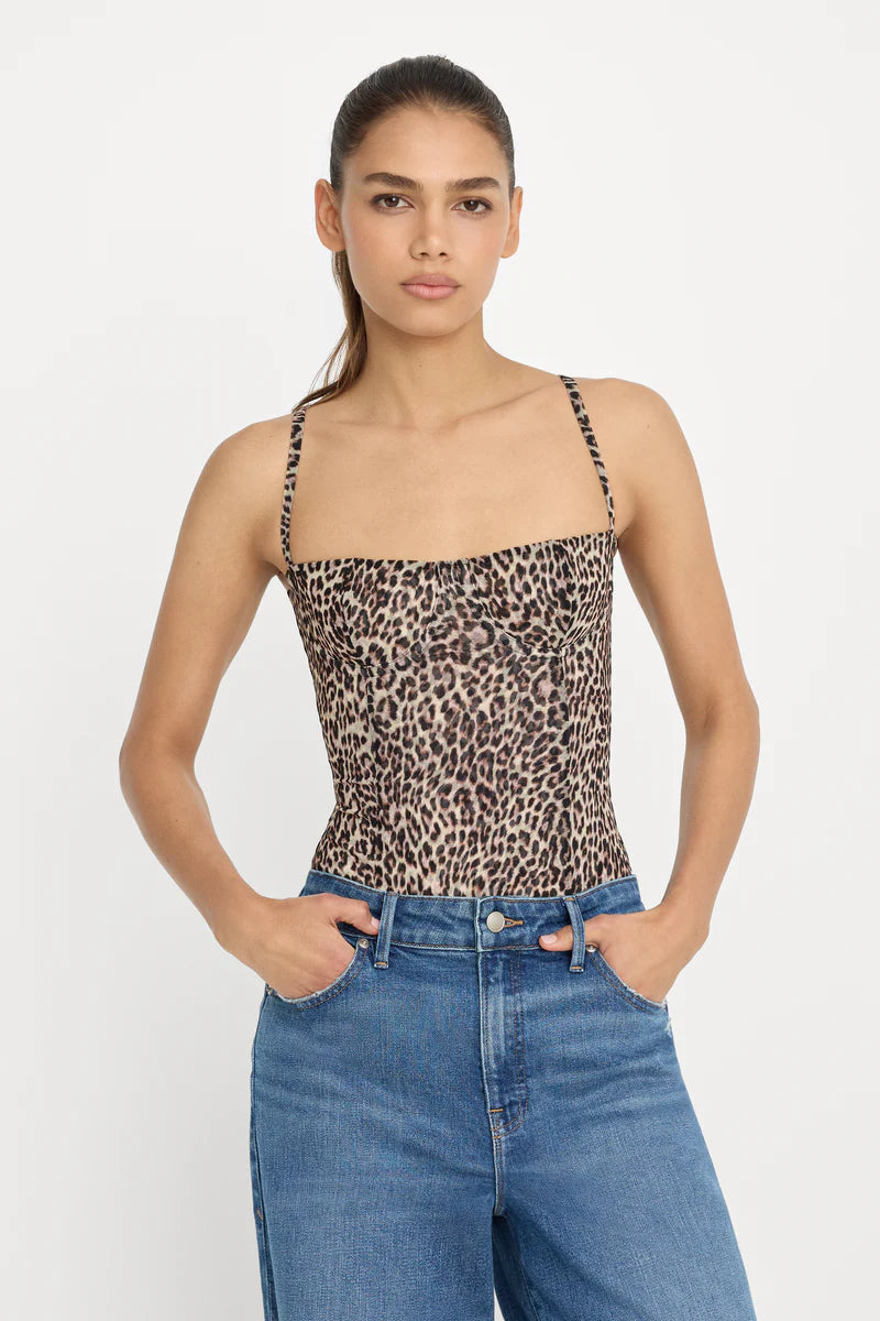Good American | Mesh Bustier Bodysuit