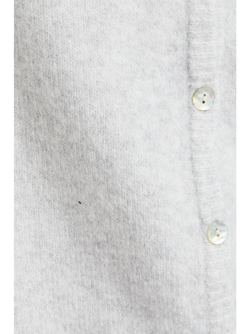 Sleeveless Crewneck Sweater Cardigan