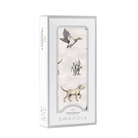 NC | Lab and Ducks Bamboo Swaddle