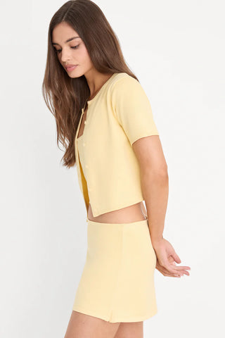 Good American | The Keepsake Cardigan in Honey
