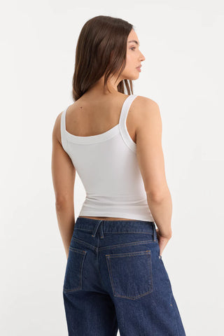 Good American | The Ringer Tank in White