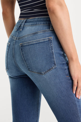 Good American | Soft Tech Good Legs Flare Jeans in Indigo1233