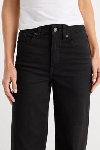 Good American | Never Fade Good Waist Palazzo Jeans in Black